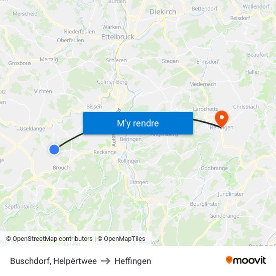 Buschdorf, Helpërtwee to Heffingen map