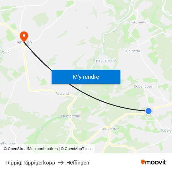 Rippig, Rippigerkopp to Heffingen map