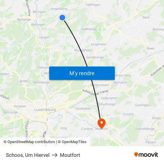 Schoos, Um Hiervel to Moutfort map