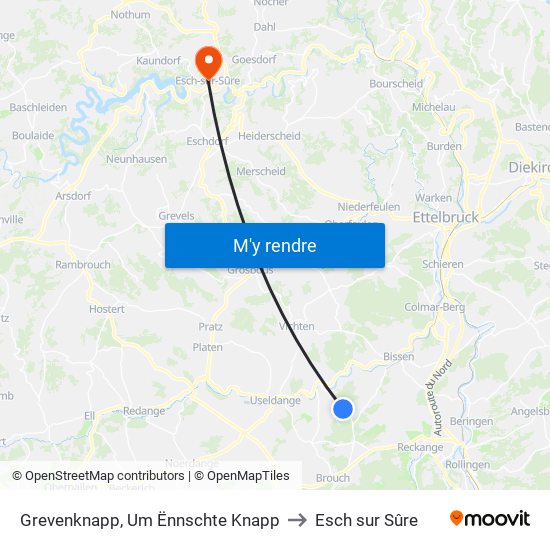 Grevenknapp, Um Ënnschte Knapp to Esch sur Sûre map