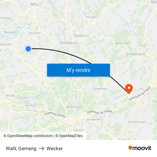 Wahl, Gemeng to Wecker map