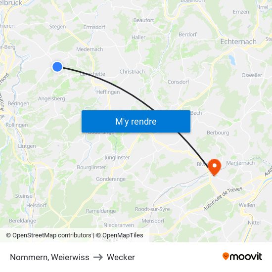 Nommern, Weierwiss to Wecker map