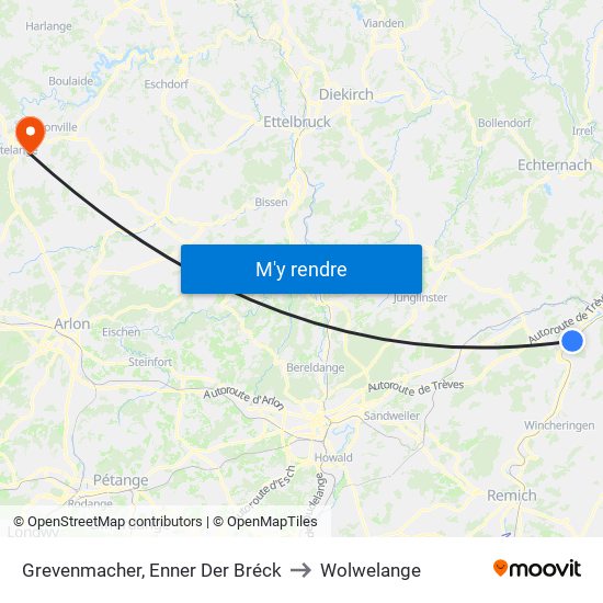 Grevenmacher, Enner Der Bréck to Wolwelange map