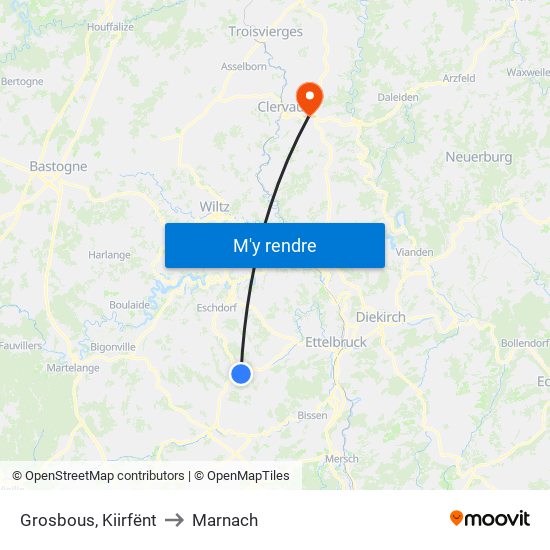 Grosbous, Kiirfënt to Marnach map