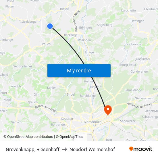 Grevenknapp, Riesenhaff to Neudorf Weimershof map