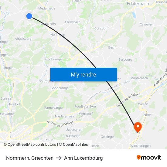 Nommern, Griechten to Ahn Luxembourg map