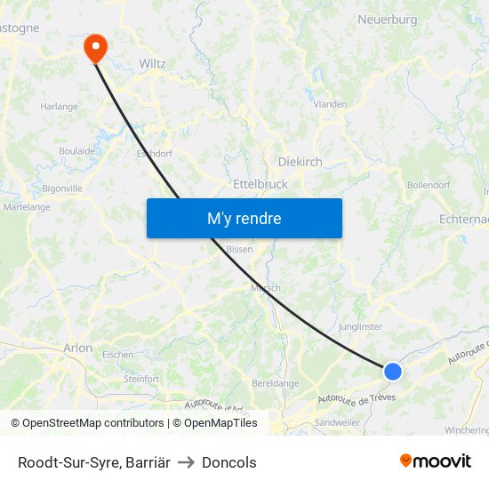 Roodt-Sur-Syre, Barriär to Doncols map