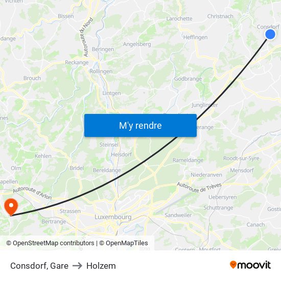 Consdorf, Gare to Holzem map