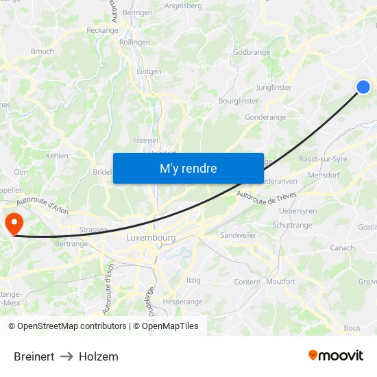 Breinert to Holzem map