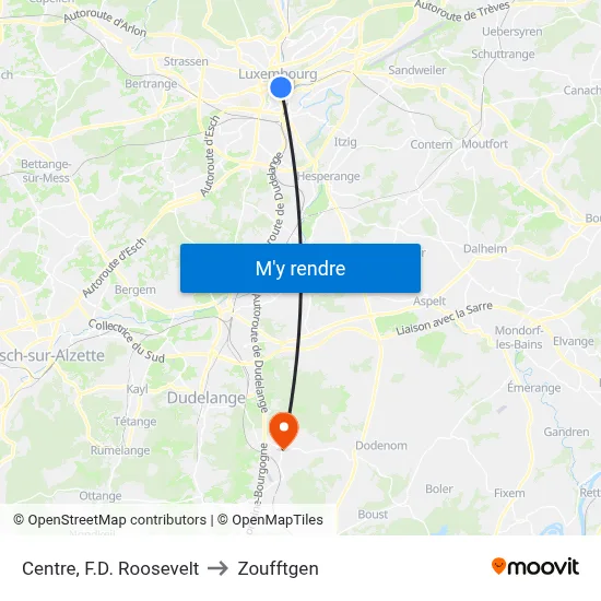 Centre, F.D. Roosevelt to Zoufftgen map