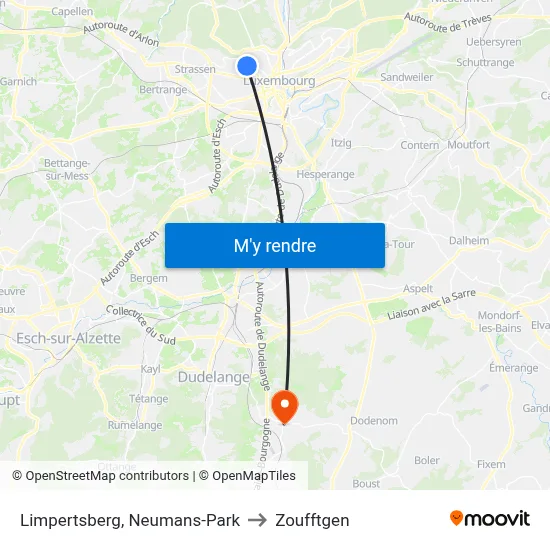 Limpertsberg, Neumans-Park to Zoufftgen map