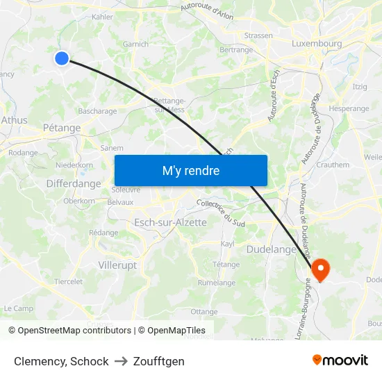 Clemency, Schock to Zoufftgen map