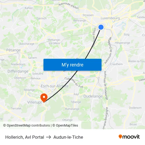 Hollerich, Avl Portal to Audun-le-Tiche map