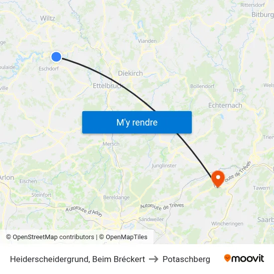 Heiderscheidergrund, Beim Bréckert to Potaschberg map