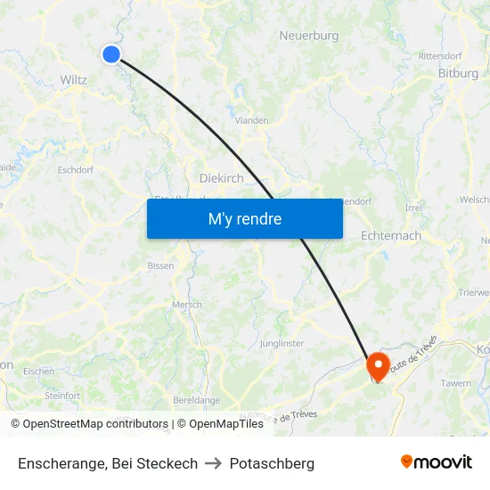 Enscherange, Bei Steckech to Potaschberg map