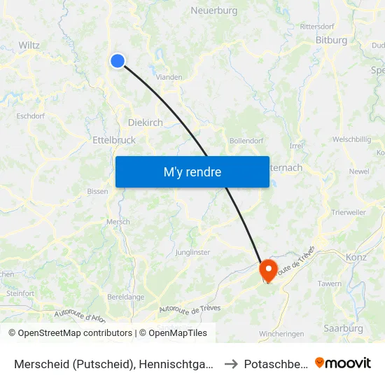 Merscheid (Putscheid), Hennischtgaass to Potaschberg map