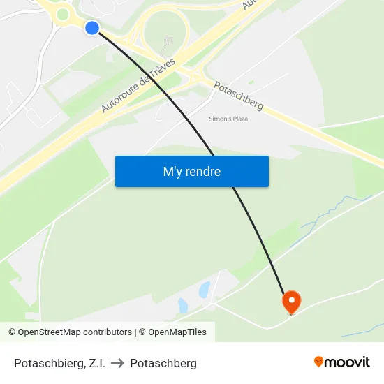 Potaschbierg, Z.I. to Potaschberg map