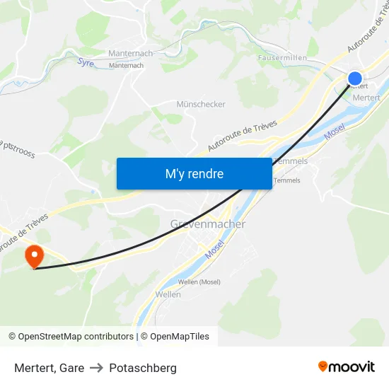 Mertert, Gare to Potaschberg map