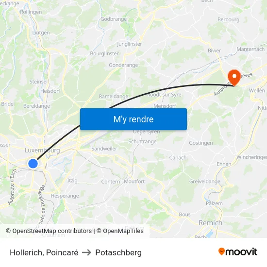 Hollerich, Poincaré to Potaschberg map