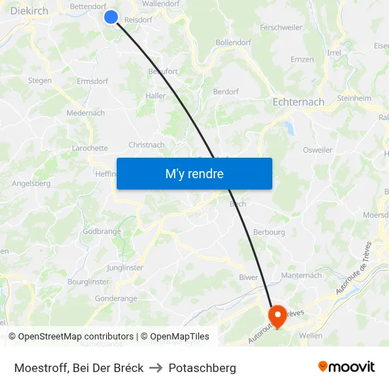 Moestroff, Bei Der Bréck to Potaschberg map