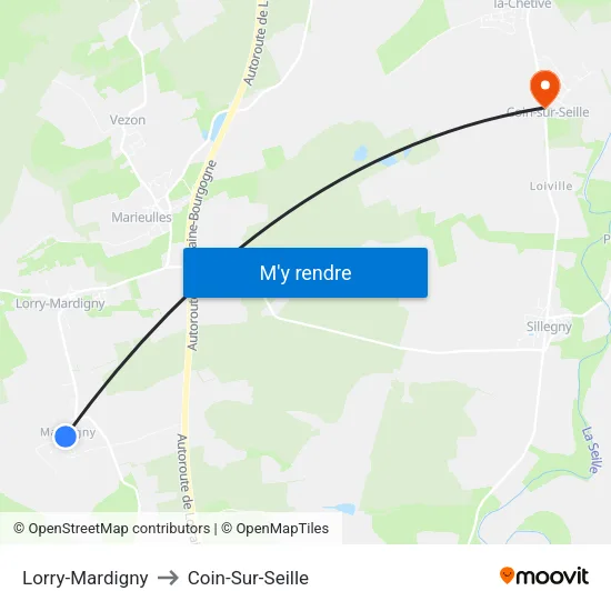 Lorry-Mardigny to Coin-Sur-Seille map