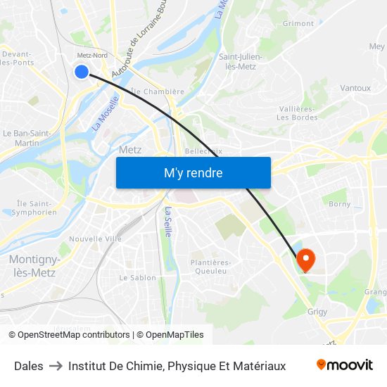 Dales to Institut De Chimie, Physique Et Matériaux map