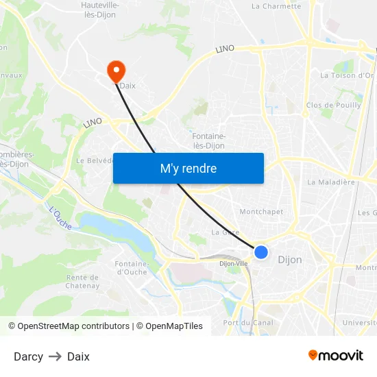Darcy to Daix map