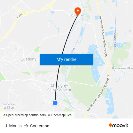 J. Moulin to Couternon map