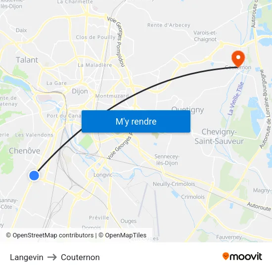 Langevin to Couternon map