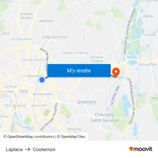 Laplace to Couternon map