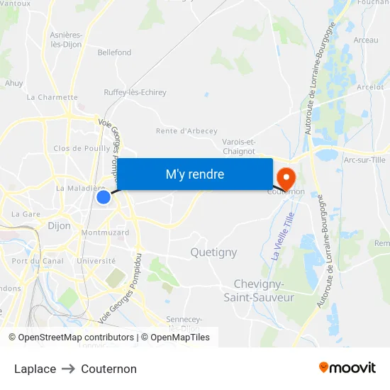 Laplace to Couternon map