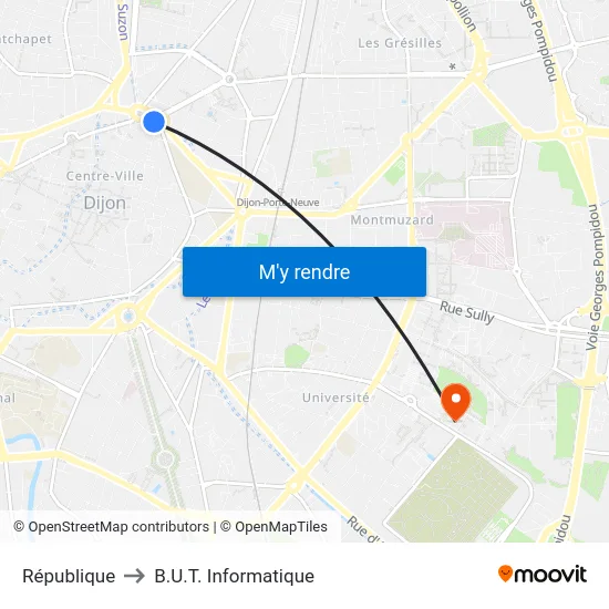 République to B.U.T. Informatique map