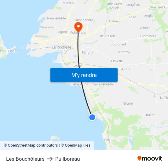 Les Bouchôleurs to Puilboreau map