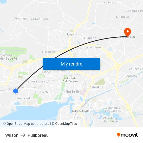 Wilson to Puilboreau map