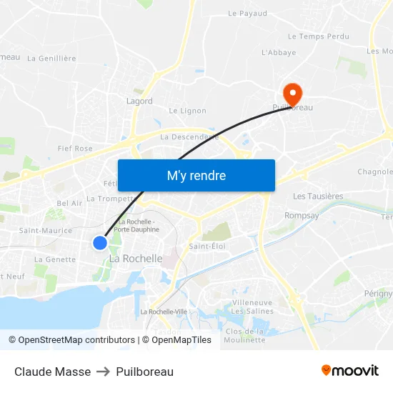 Claude Masse to Puilboreau map