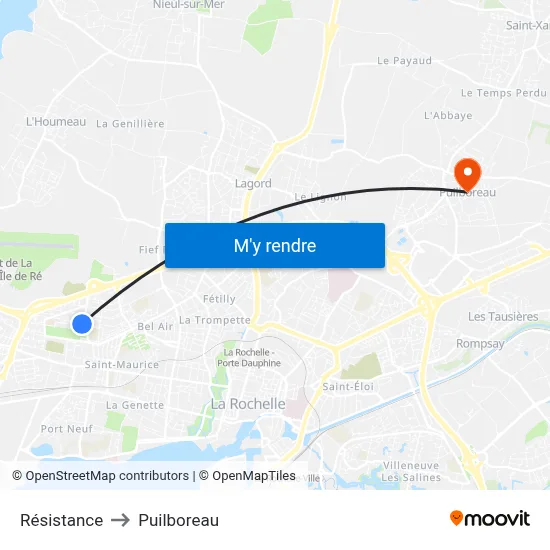 Résistance to Puilboreau map
