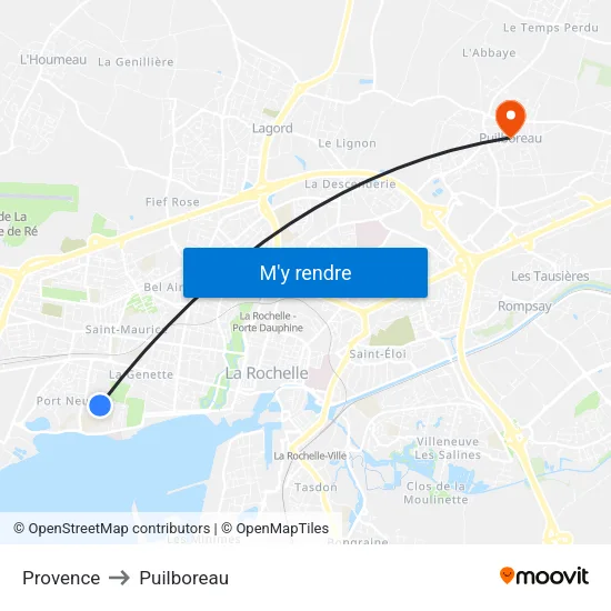 Lycée Saint-Exupéry to Puilboreau map