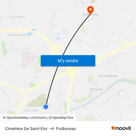 Cimetière De Saint-Eloi to Puilboreau map