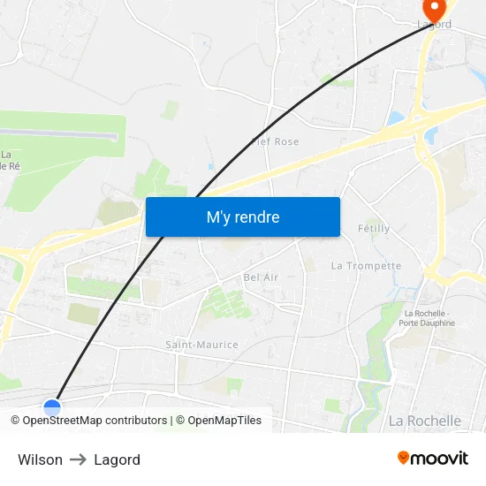 Wilson to Lagord map