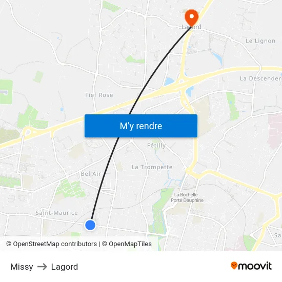 Missy to Lagord map