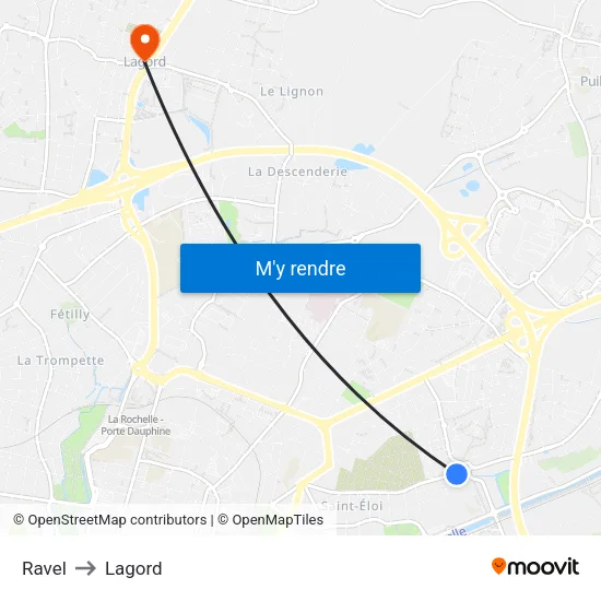 Ravel to Lagord map