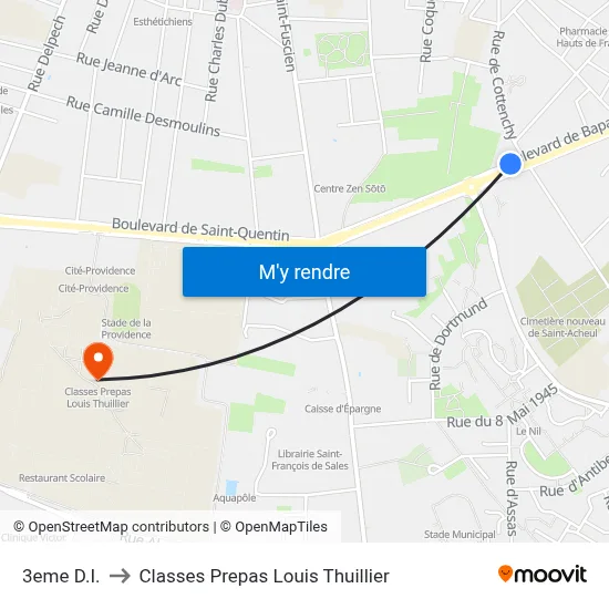 3eme D.I. to Classes Prepas Louis Thuillier map