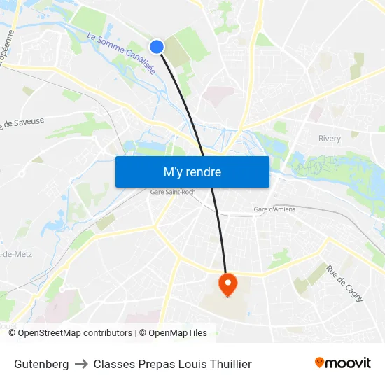 Gutenberg to Classes Prepas Louis Thuillier map