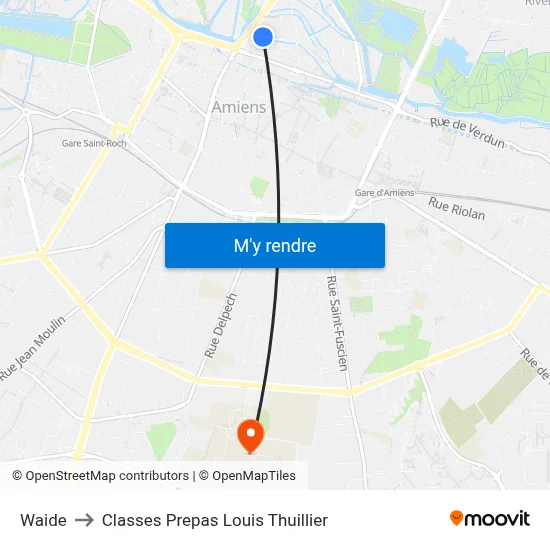 Waide to Classes Prepas Louis Thuillier map