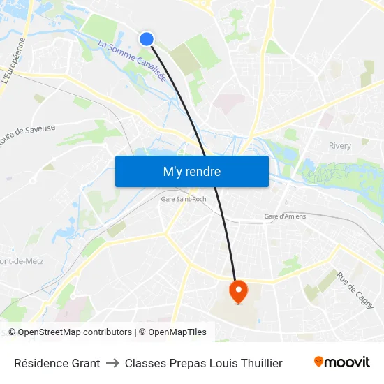 Résidence Grant to Classes Prepas Louis Thuillier map