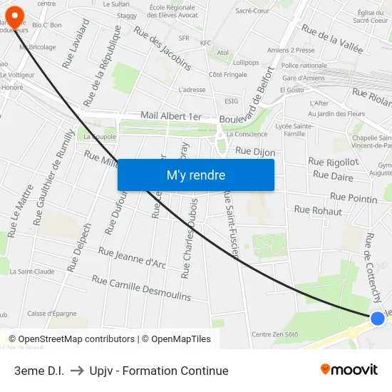 3eme D.I. to Upjv - Formation Continue map