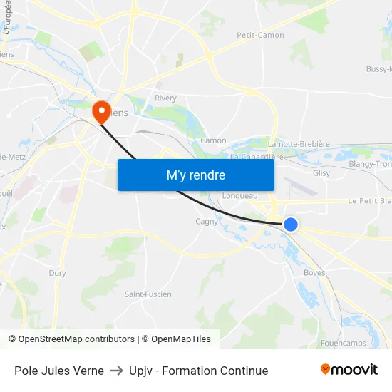 Pole Jules Verne to Upjv - Formation Continue map