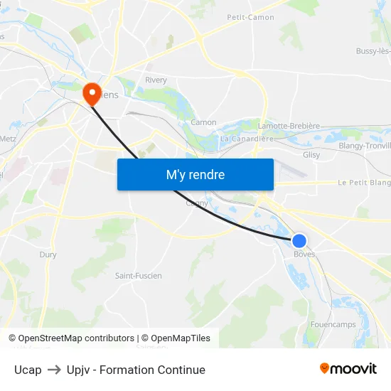 Ucap to Upjv - Formation Continue map