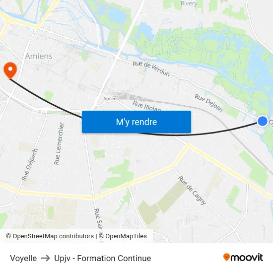Voyelle to Upjv - Formation Continue map
