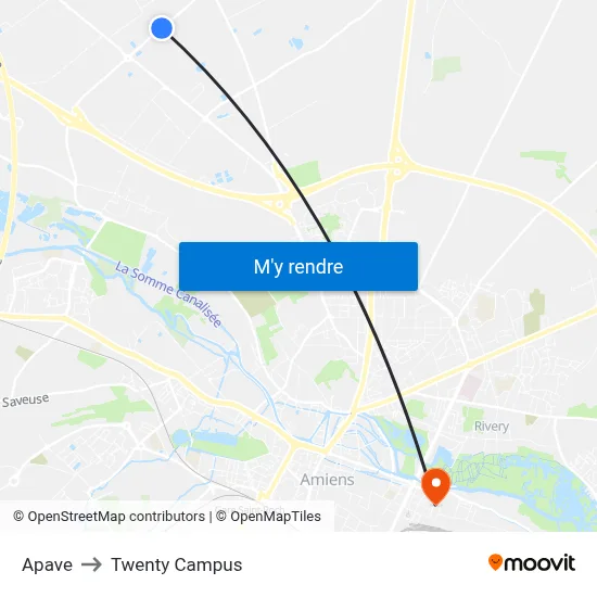 Apave to Twenty Campus map